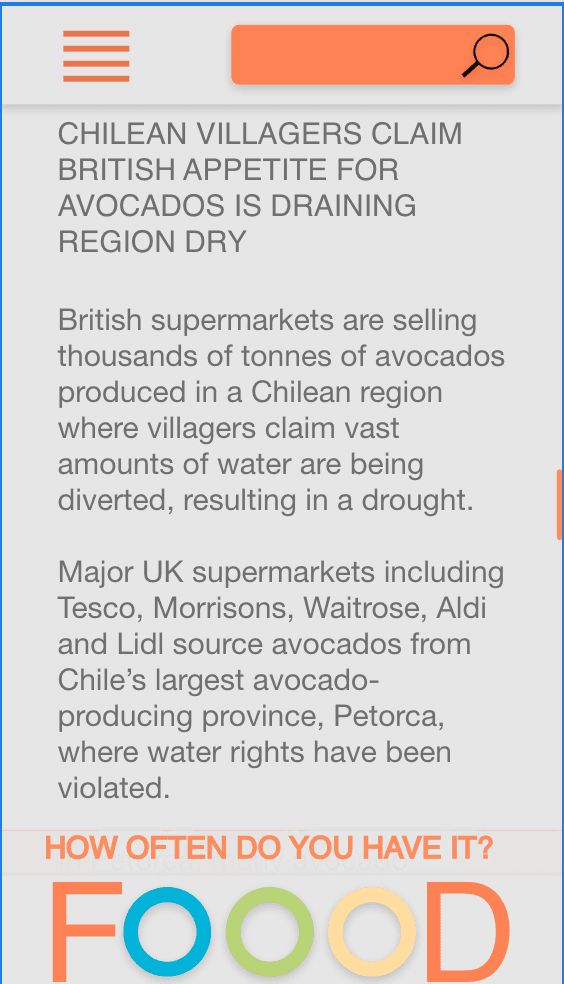 FOOOD- SOCIAL INTERVENTION APP DESIGN gallery image 2